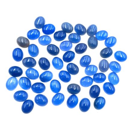 Natural Chalcedony Oval Cabochon Loose Gemstone Lot 45 Pcs 8*10 MM 101 CT