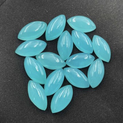 Natural Chalcedony Marquise Cabochon Stone Lot 15 Pcs 7*14.5-7.5*14.5 MM 50 CT