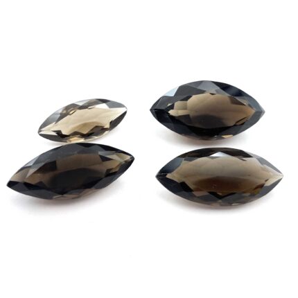 Natural Smoky Marquise Cut Loose Gemstone Lot 10*23-15*29 MM 79 CT 4 Pcs