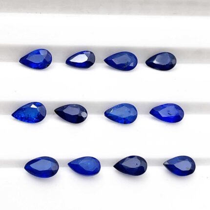 Natural Blue Spinel Pear Cut Loose Gemstone For Jewelry Making 12Pcs 3*5mm 2.5CT