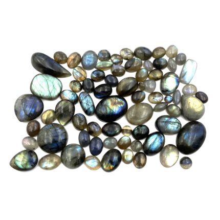 Natural Labradorite Mix Cabs Multi Fire Gemstone Lot 7 Pcs 7*9-17*23 MM 50 CT