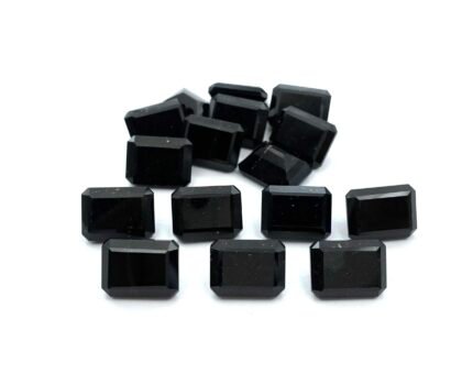 Natural Black Tourmaline Octagon Cut Loose Gemstone 2 Pcs 12*16 MM 26 CT