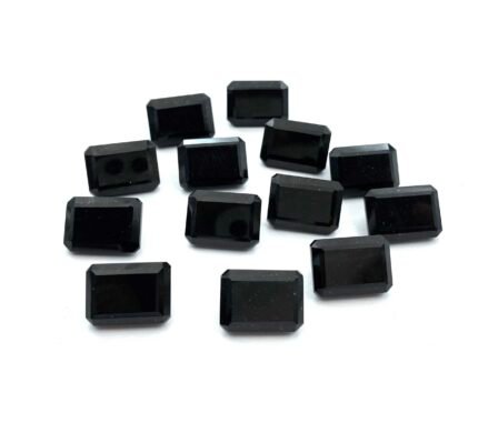 Natural Black Tourmaline Octagon Cut Loose Gemstone 2 Pcs 13*18 MM 36 CT