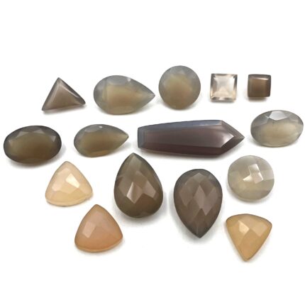 Natural Chalcedony Mix Cut Loose Gemstone Lot 43 Pcs 3-14 MM 100 CT