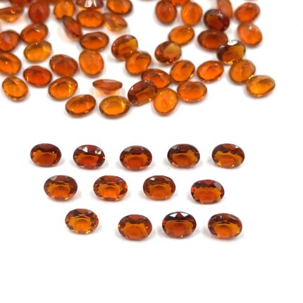 Natural Mexican Fire Opal Oval Cut Loose Gemstone Lot 44 Pcs 3*4 MM 5 CT