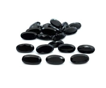 Natural Black Tourmaline Oval Cut Loose Gemstone 2 Pcs 10*20 MM 16 CT