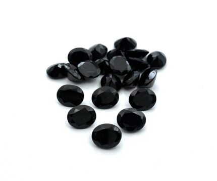 Natural Black Tourmaline Oval Cut Loose Gemstone Lot 5 Pcs 9*11 MM 18 CT