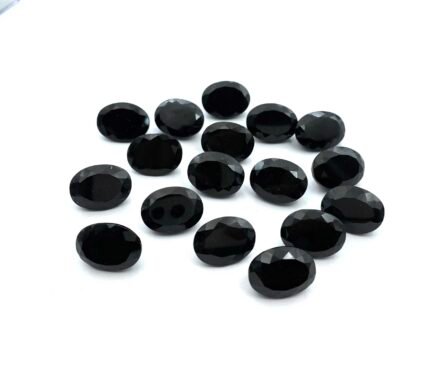 Natural Black Tourmaline Oval Cut Loose Gemstone 2Pcs 15*20 MM 64 CT
