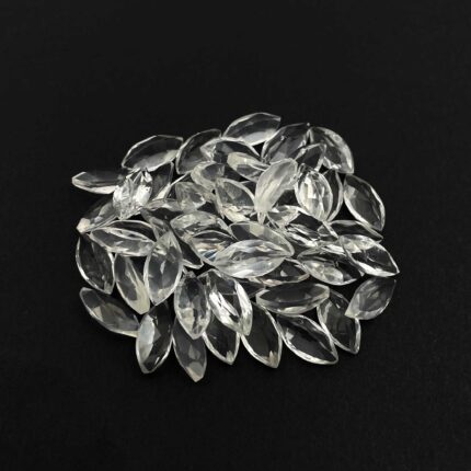 Natural Crystal Quartz Marquise Cut Loose Stone Lot 52Pcs 6*12 MM 90 CT
