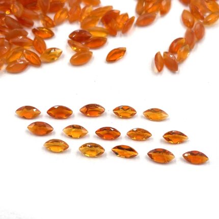 Natural Mexican Fire Opal Marquise Cut Loose Gemstone Lot 94 Pcs 2*4 MM 5 CT