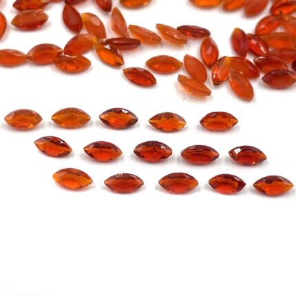 Natural Mexican Fire Opal Marquise Cut Loose Gemstone Lot 96 Pcs 2*4 MM 5 CT