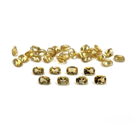 Natural Citrine Cushion Cut Loose Gemstone Lot 33 Pcs 5*7 MM 28.40 CT