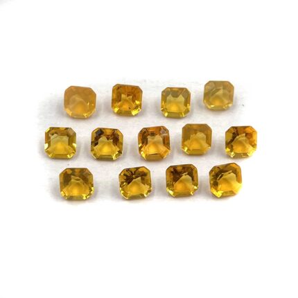 Natural Mexican Fire Opal Octagon Cut Loose Gemstone Lot 22 Pcs 4 MM 4.95 CT