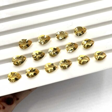 Natural Citrine Pear Cut Loose Gemstone Lot 42 Pcs 6*8 MM 40 CT