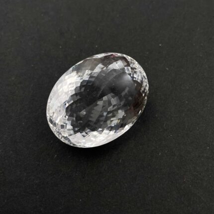 Natural Crystal Quartz Oval Cut Flawless Gemstone 26*32 MM 84 CT