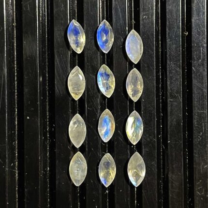 Natural Rainbow Moonstone Marquise Cut Loose Gemstone Lot 80 Pcs 4*8 MM 50 CT