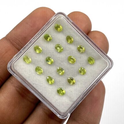 Natural Sphene Oval Cut Loose Gemstone Lot 3*4 MM 4 CT 21 Pcs
