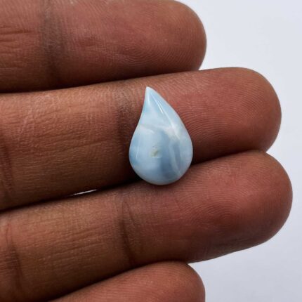 Natural Larimar Fancy Cabochon Loose Gemstone 10*16 MM 4.47 CT