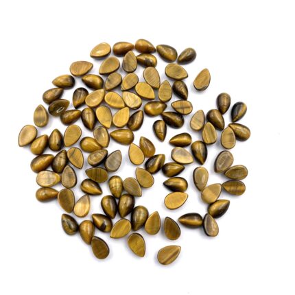 Natural Tiger Eye Pear Cabochon Loose Gemstone Lot 147 Pcs 5x8 MM 163 CT
