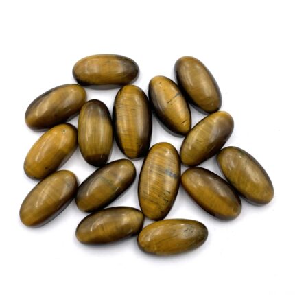 Natural Tiger Eye Oval Cabochon Loose Gemstone Lot 13 Pcs 8x15.5 MM 71 CT