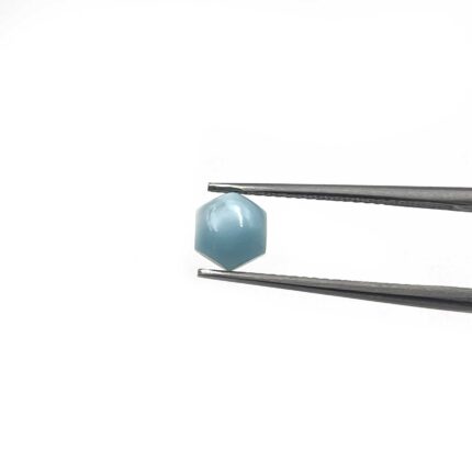 Natural Larimar Hexagon Cabochon Loose Gemstone 6 MM 1.38 CT