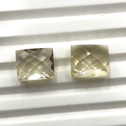 Natural Citrine Cushion Briolette Cut Loose Gemstone Lot 2 Pcs 10*12 MM 14 CT