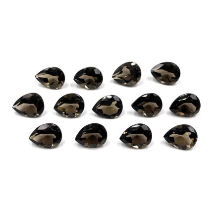 Natural Smoky Pear Cut Loose Gemstone Lot 18*27-24*37 MM 130 CT 83 Pcs