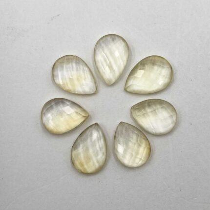 Natural Citrine Pear Checker Cut Loose Gemstone Lot 7 Pcs 9*12-9*13 MM 23 CT