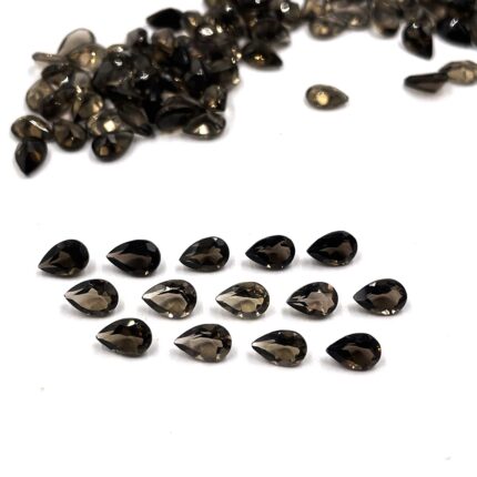 Natural Smoky Pear Cut Loose Gemstone Lot 4*6 MM 50 CT 132 Pcs
