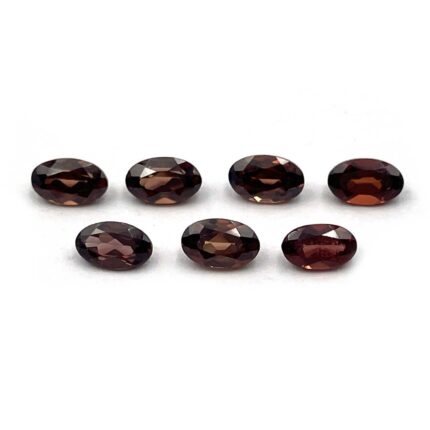 Natural Red Garnet Oval Cut Loose Gemstone Lot 7 Pcs 3*5 MM 2.4 CT