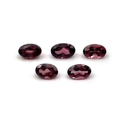 Natural Red Garnet Oval Cut Loose Gemstone Lot 5 Pcs 3*5 MM 1.5 CT