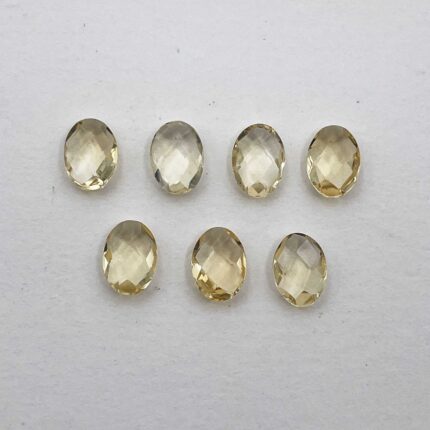 Natural Citrine Oval Briolette Cut Loose Gemstone Lot 7 Pcs 5*7 MM 4 CT