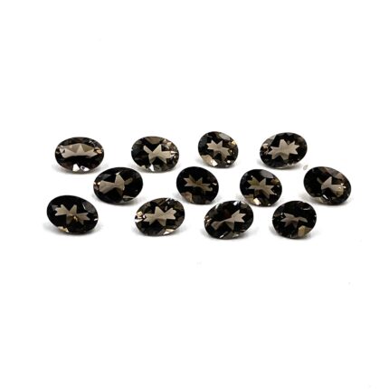Natural Smoky Quartz Oval Cut Loose Stone Lot 5*6 MM 22 CT 36 Pcs