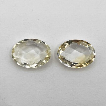 Natural Citrine Oval Cut Loose Gemstone Lot 2 Pcs 15*20 MM 24 CT