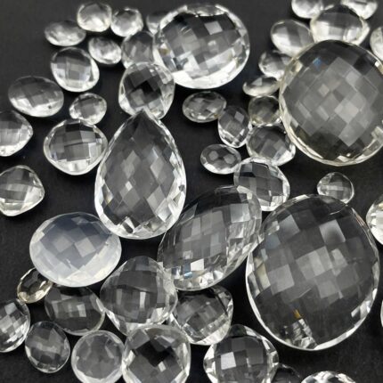 Natural Crystal Quartz Mix Shape Briolette Cut Gemstone 21Pcs 6x8-20x25 MM 110CT
