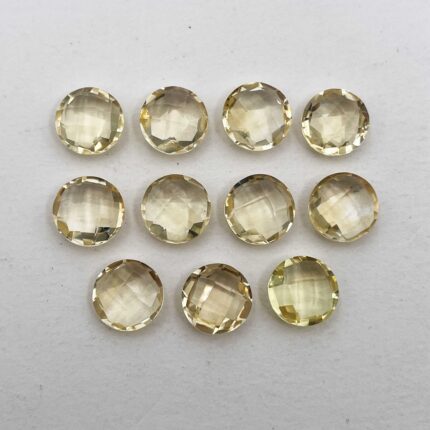 Natural Citrine Round Briolette Cut Loose Gemstone Lot 11 Pcs 10 MM 35 CT