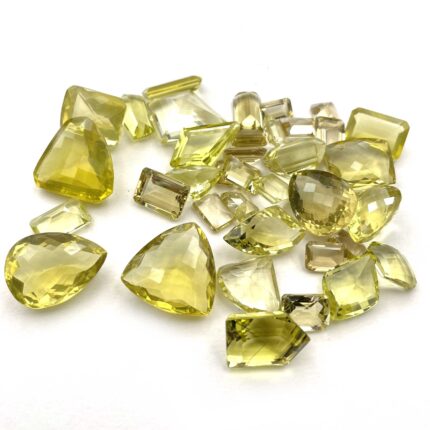 Natural Lemon Quartz Mix Cut Loose Stone Lot 12 Pcs 6-23 MM 100 CT