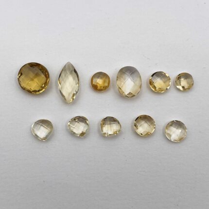 Natural Citrine Mix Briolette Cut Loose Gemstone Lot 11 Pcs 5-9 MM 11 CT