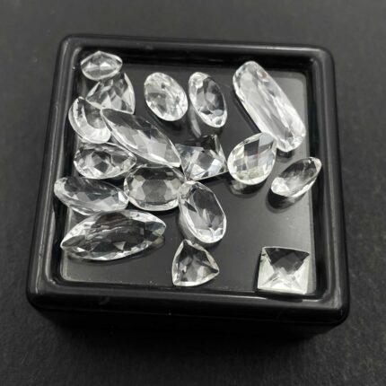 Natural Crystal Quartz Mix Shape Cut Loose Gemstone Lot 67 Pcs 5x7-6x12 MM 100CT