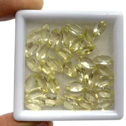 Natural Lemon Quartz Marquise Cut Stone Lot 116 Pcs 5*10 MM 100 CT