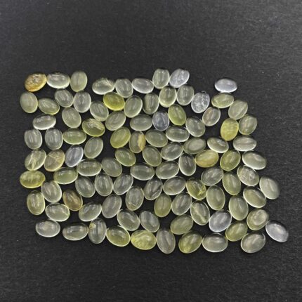 Natural Lemon Quartz Oval Cabochon Loose Gemstone Lot 123 Pcs 5*7 MM 100 CT