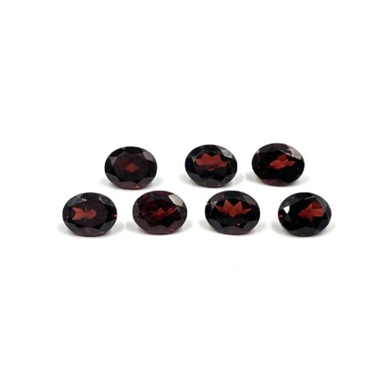 Natural Red Garnet Oval Cut Loose Gemstone Lot 7 Pcs 8*10 MM 22.80 CT