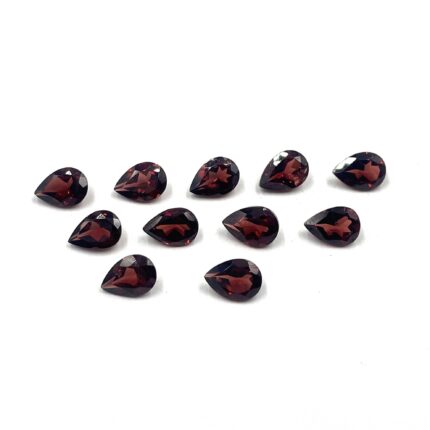 Natural Red Garnet Pear Cut Loose Gemstone Lot 11 Pcs 5*7 MM 8.80 CT