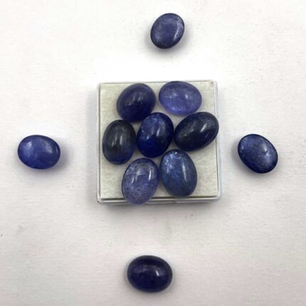 Natural Tanzanite Oval Cabochon Loose Gemstone  Lot 4 pcs 12*16 MM 44 CT
