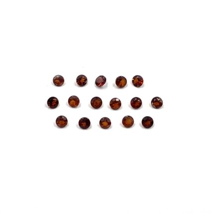 Natural Red Garnet Round Cut Loose Gemstone Lot 1.5 MM 100 Pcs