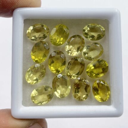 Natural Lemon Quartz Oval Cut Loose Stone Lot 44 Pcs 7*9 MM 70 CT