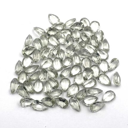 Natural Green Amethyst Pear Cut Loose Gemstone Lot 36 Pcs 8*12 MM 100 CT