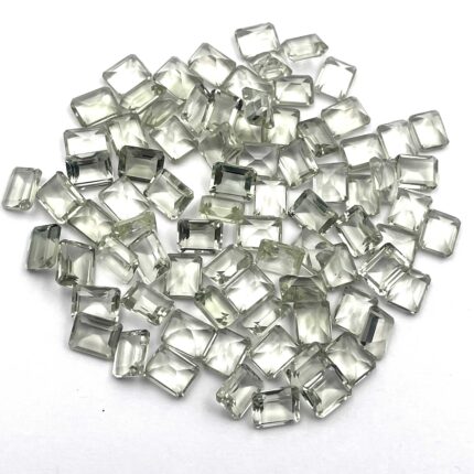 Natural Green Amethyst Octagon Cut Loose Gemstone Lot 32 Pcs 8*10 MM 100 CT