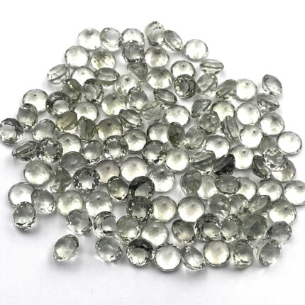 Natural Green Amethyst Round Cut Loose Gemstone Lot 25 Pcs 10 MM 103 CT