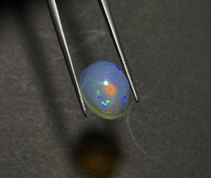 Natural Ethiopian Opal Oval Stone Multi Fire Welo Opal Cabochon 11*14 MM 4.25 CT